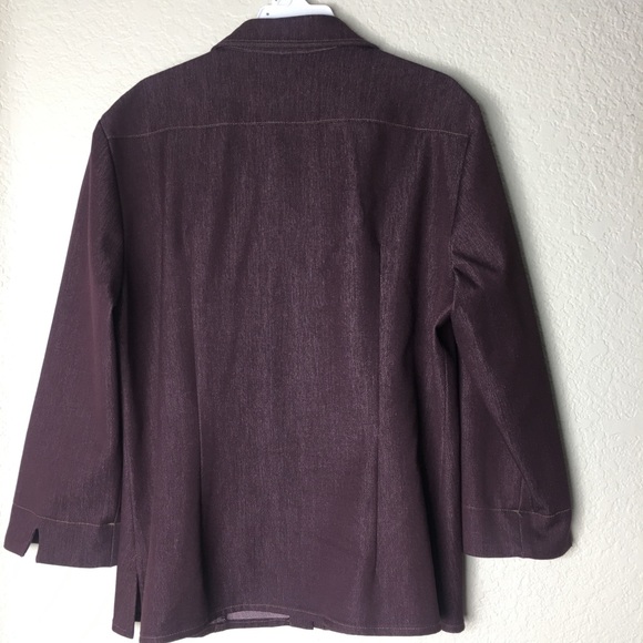 Vertigo Burgundy Tuxedo Stretch Suit Slit Leg - Picture 7 of 16